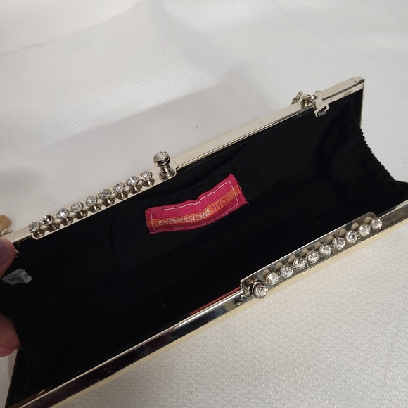Expressions Nyc Rhinestones fabric clutch bag - Picture 5 of 10